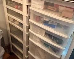 Craft supplies and storage