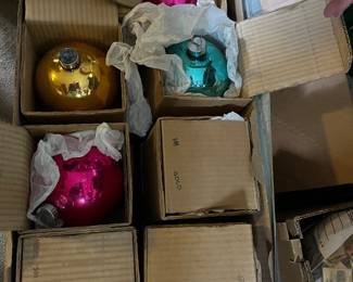 large vintage Shiny Brite ornaments
