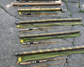 Vintage fishing rods - Garcia, shamans, South bend