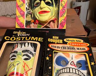 vintage Halloween masks - Ben Cooper