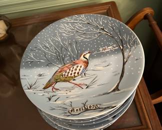 Limoges 12 days of Christmas plates - 1970s
