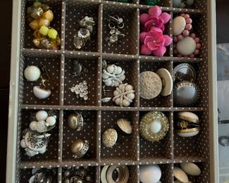 Vintage clip earring - so many more not shown