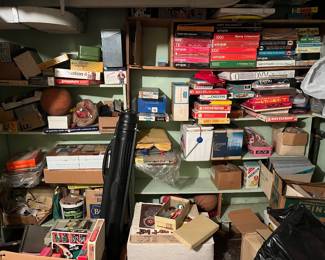 vintage puzzles, games, toys