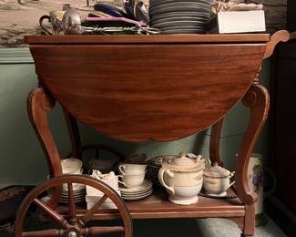 vintage bar cart /. buffet cart