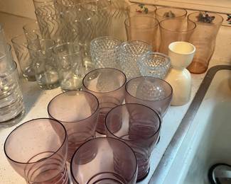 vintage glassware