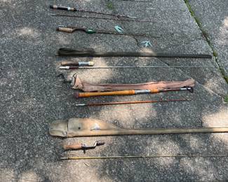 Vintage fishing rods - Garcia, shamans, South bend
