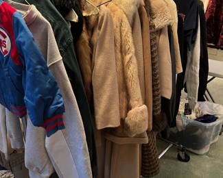vintage furs, clothes, accessories