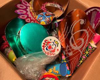 vintage party supplies & noisemakers