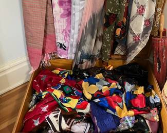 Designer Silk Scarfs (Kate Spade, YSL)