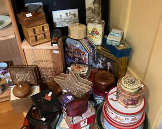 tins and boxes