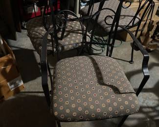 wrought iron chairs set of 4