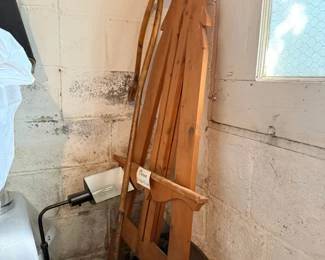 Antique wooden artist's easel