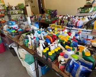 Loads of yard & cleaning chemicals