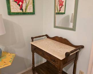 granite topped wash stand