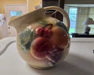 #80 Shawnee Pottery 7" fruit ball pitcher/jug with ice lip spout