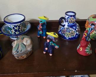 colorful ceramic items