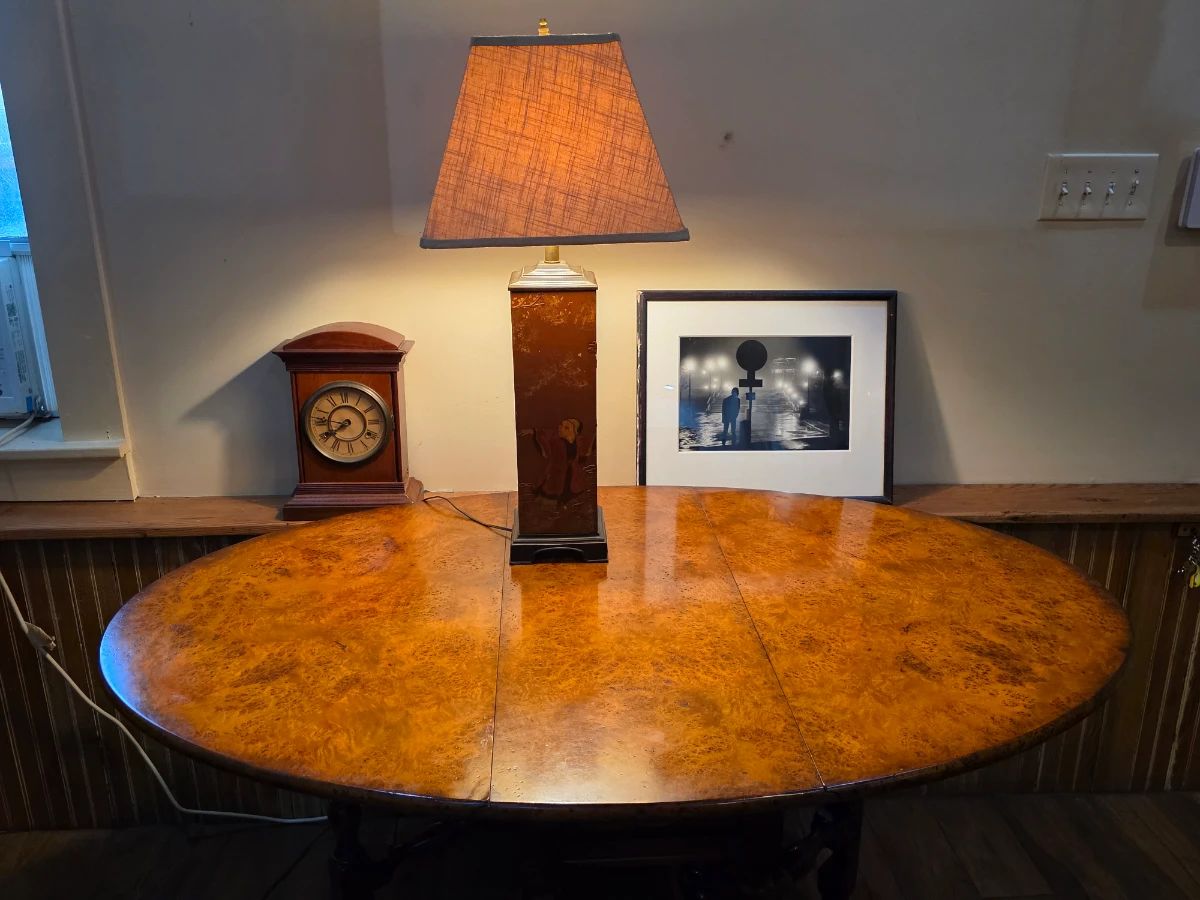 Theodore Alexander drop leaf gate leg dining table