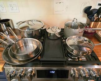 All-Clad stainless steel cooking set