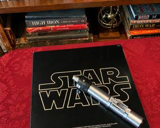 Star Wars Record and Light Saber