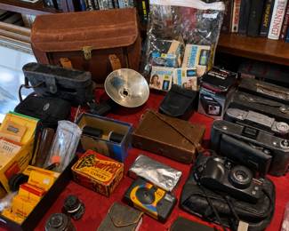 Vintage cameras and equipment