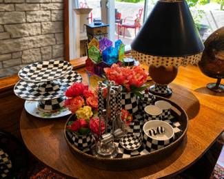 MacKenzie Childs Collection (Dishes, Lamps, Vases)