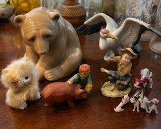 Figurines (Lliadro, Wood Carved, Japanense) 