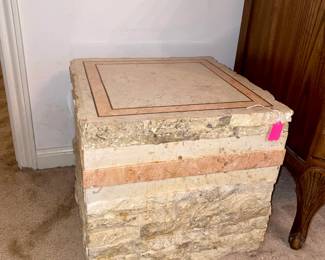 Stone end table