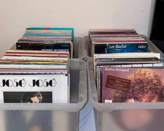 Vinyl record collection 