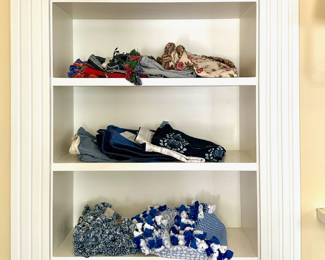 Assorted Serena & Lily Blue & White Pillow Covers; Assorted Guatemalan Artisan Woven Pillow Covers, Mostly Blue & White