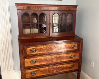 Antique Two-Part Secretary Desk, ~1810 North Shore of Massachusetts