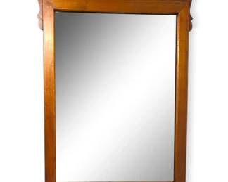 Hanging Mirror With Wooden Frame