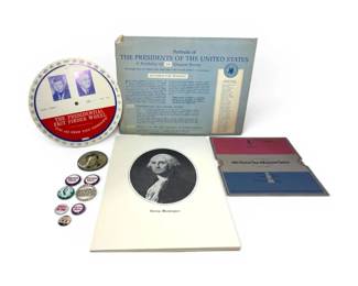President Portraits, Nixon Pins, Brooch,  More