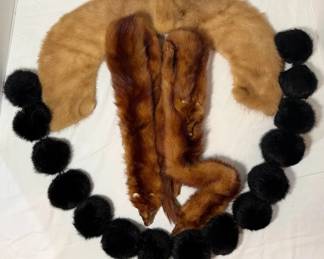 Fox Fur Trophy, Fur Pelt,  Fur Pom Poms