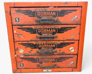 Vintage Dorman Products 4Drawer Metal Tool Organizer