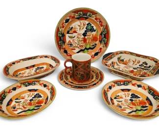 Ridgway Gaudy Willow Pattern Dishes