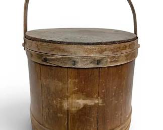 Vintage Sugar Bucket w Lid