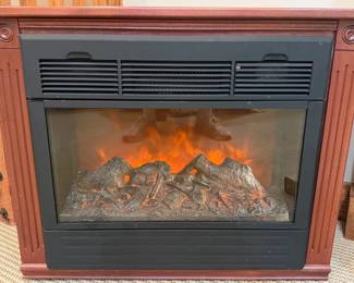 Heat Surge Electric Fireplace Model ADL2000MX w Wood Amish Mantle