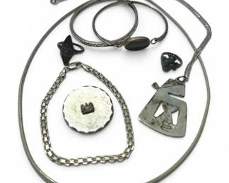 Sterling Silver Bracelets, Necklaces, Rings,  Pin