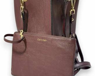 Calvin Klein Leather Purse w Wristlet