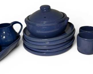 Blue Ceramic Dish Set