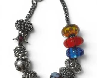 925 Sterling Silver Beaded Bracelet