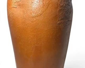 Orange Pottery Vase