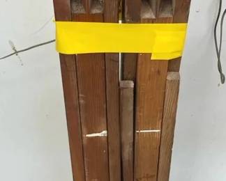 Two Wooden Folding Sawhorses