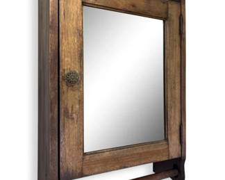 Wooden Medicine Mirror Cabinet