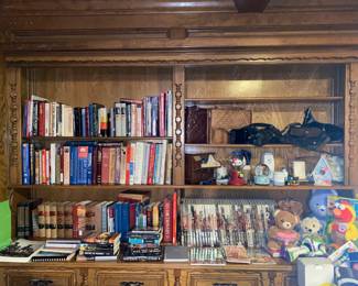 books, toys, purses