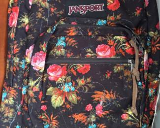 Jansport backpack with leather bottom - like new