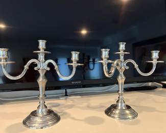 Arte Italica Pewter candelabras - pair