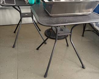 Side tables / cafe tables - matched set of 2