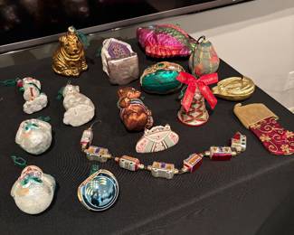 Waterford and more - glass ornaments