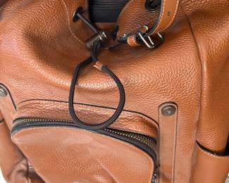 Leather backpack